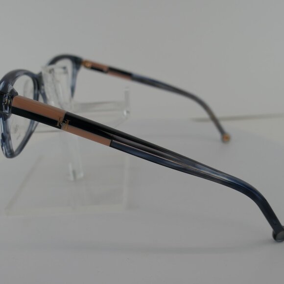 CAROLINA HERRERA HER 0160 CLEAR BLUE HORN C: 381 54-16-145 Eyeglasses Frames main image 8